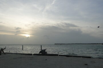 Coucher de soleil Caye Caulker